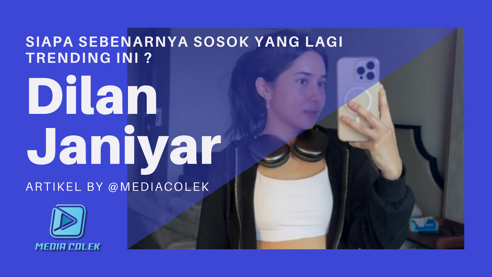 Dilan Janiyar selfie di cermin dengan tampilan kasual, viral karena kisah rumah tangganya