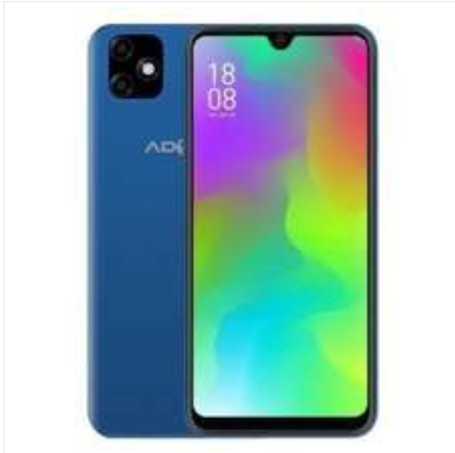 Tampilan depan dan belakang Advan G9 dengan layar colorful dan desain modern.