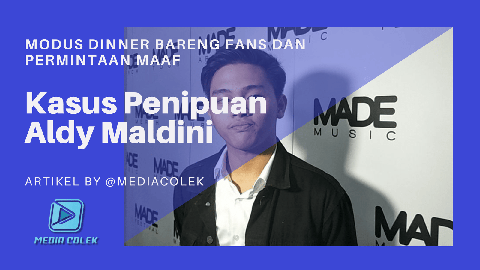 Kasus Penipuan Aldy Maldini terkait dinner bareng fans yang viral di media sosial