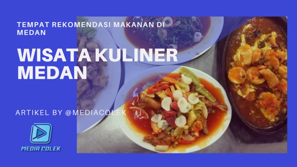 Kuliner Medan khas daerah seperti lontong sayur, sate padang, dan mie gomak.