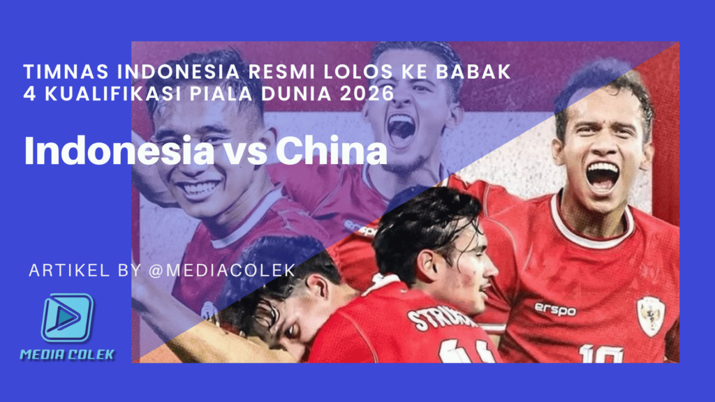 Timnas Indonesia Resmi Lolos ke Babak 4 Kualifikasi Pildun 2026.